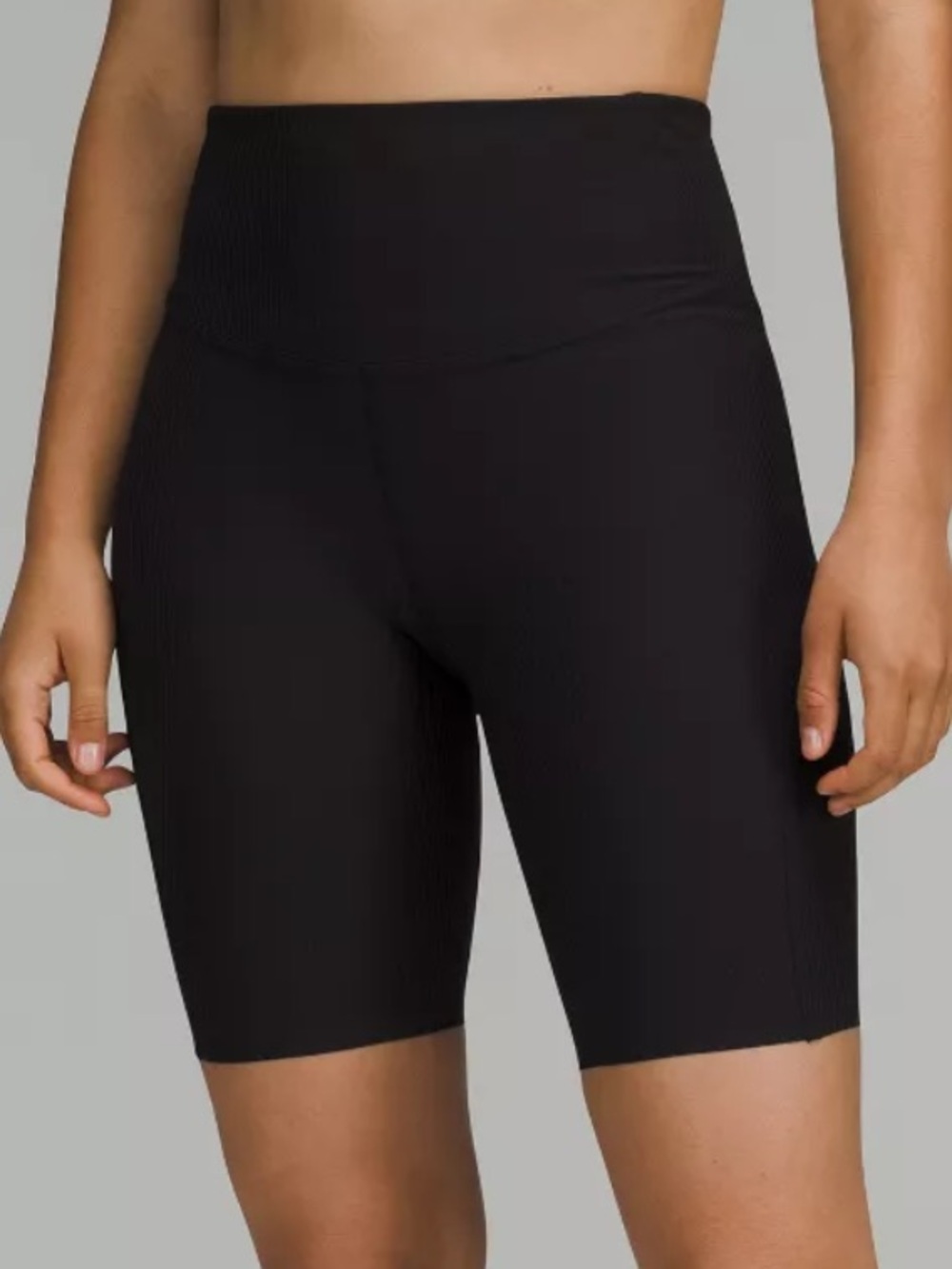 lululemon athletica Base Pace High-Rise Ribbed Nulux 8" Shorts - Black
